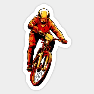 Red Biker Sticker